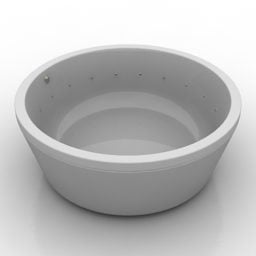 Ceramiczna wanna ze stojakiem Model 3D