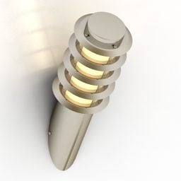 Lampada da parete a forma di cilindro in materiale di ferro modello 3d