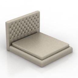 דגם 3D פאנל אחורי עם ציפוי מיטה
