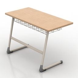 School Cantilever Desk 3d model