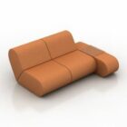 Upholstery Sofa Yellow Leather