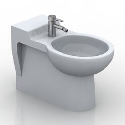Toilet Bidet Sanitasi model 3d