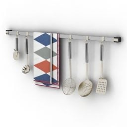 مجموعة من أدوات المطبخ نموذج ثلاثي الأبعاد