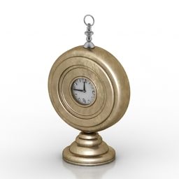 3d модель декоративного старовинного годинника