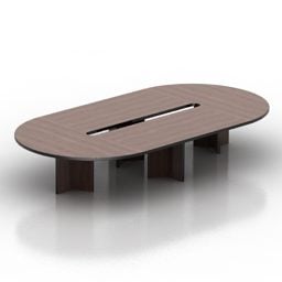 Oval Conference Table 3d model