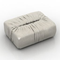3д модель сиденья-сумки серого цвета