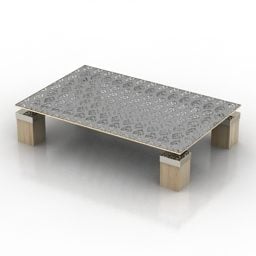 Skleněný stůl Curved Glass Top 3D model