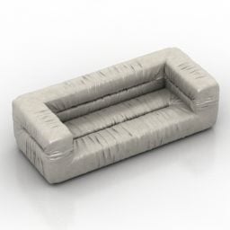 Modernes Sofa mit Textilbezug 3D-Modell