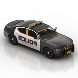 Samochód dla policji Us 911 Model 3D