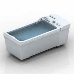 نموذج حوض الاستحمام الحديث ثلاثي الأبعاد