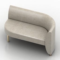 Modernism Waiting Sofa Curved Shape