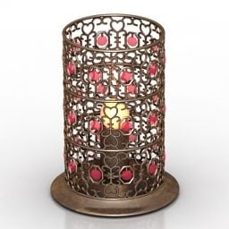 Dekorační svíčková lampa 3D model