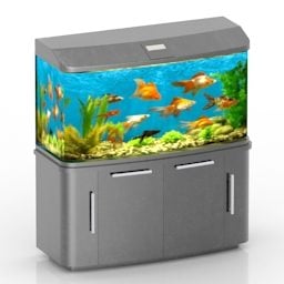 3д модель аквариумного шкафа