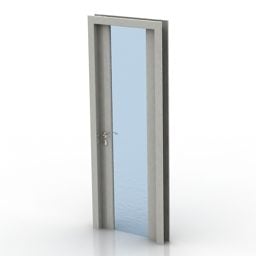 प्रवेश कांच का दरवाजा 3डी मॉडल
