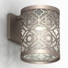Sconce Lamp Carved Shade