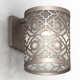 Sconce Lamp Carved Shade 3d model