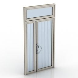 Glass Door Dual Side 3d model