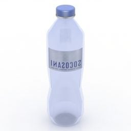 Botella de agua de plástico 350ml modelo 3d