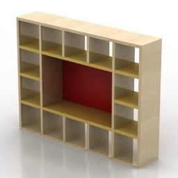 Display Rack Book Shelves 3d model