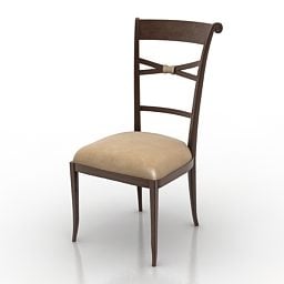 Retro Chair Restaurant Furniture 3d model