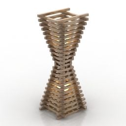 Lattiavalaisin Twist Shape 3D-malli