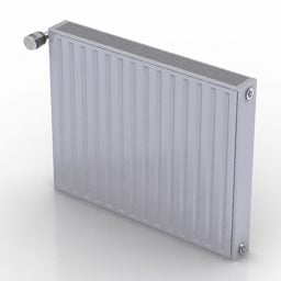 Modello 3d della cassa del radiatore rettangolare