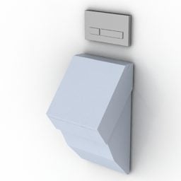 Model 3d Gaya Modern Urinal