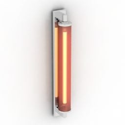 Sconce Lamp Neon Tube Shade 3d model