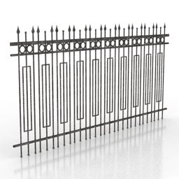 Gate Fence Element 3d model