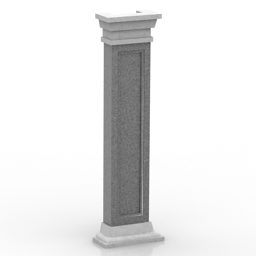 Dekorasi model Pilaster 3d