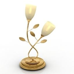 Blumenlampe Tischlampe 3D-Modell