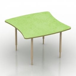 Mesa superior verde modelo 3d