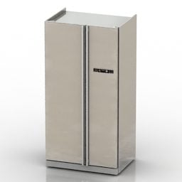 冷蔵庫サムスンのサイドバイサイド3Dモデル