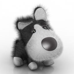 Stuffed Toy Dog Pet 3d model