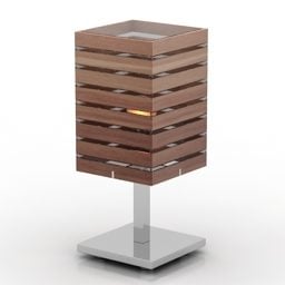 Table Lamp Basket Shade 3d model