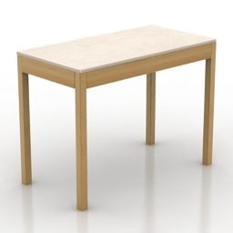 साधारण डाइनिंग टेबल 3डी मॉडल