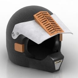 Mô hình 3d Mũ bảo hiểm đua xe thể thao
