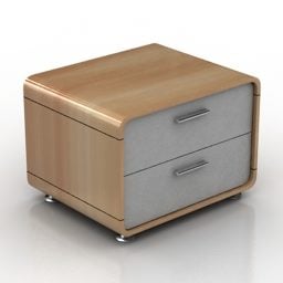Nightstand Curved Edge 3d model