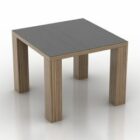 Mesa de centro quadrada Material de madeira