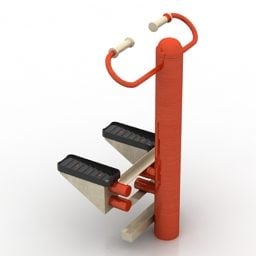 ジム機器の足の運動3Dモデル