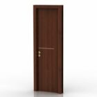 Дверь комнаты коричневая МДФ древесина