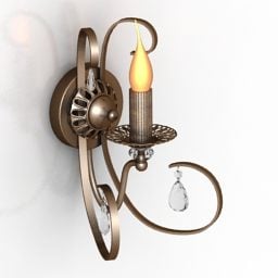 מנורת פמוטים דגם תלת מימד בסגנון עתיק