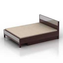 Bed Modern Platform 3d model