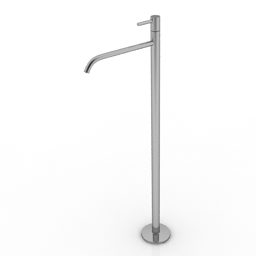Stainless Steel Kitchen Faucet 3d model
