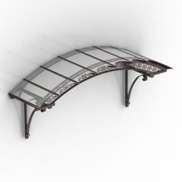 Entrance Canopy Iron Structure 3d model