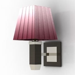 3д модель настенного светильника в античном стиле коричневого цвета