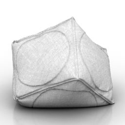 Textielzakstoel 3D-model