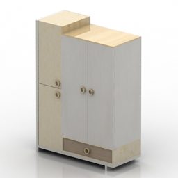 卧室衣柜白色3d模型