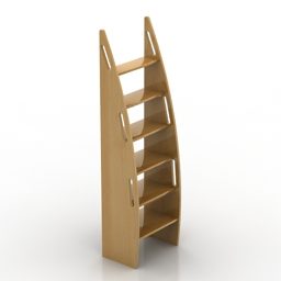 Art Curved Rack Shelf דגם תלת מימד