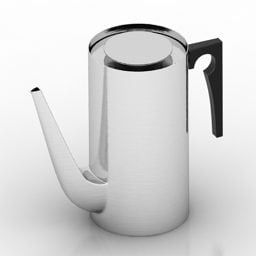 Mô hình bình cà phê inox 3d
